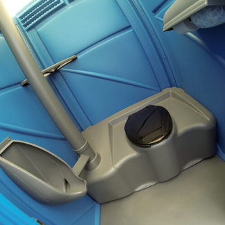 Affordable Basic porta potty interiror with urinal